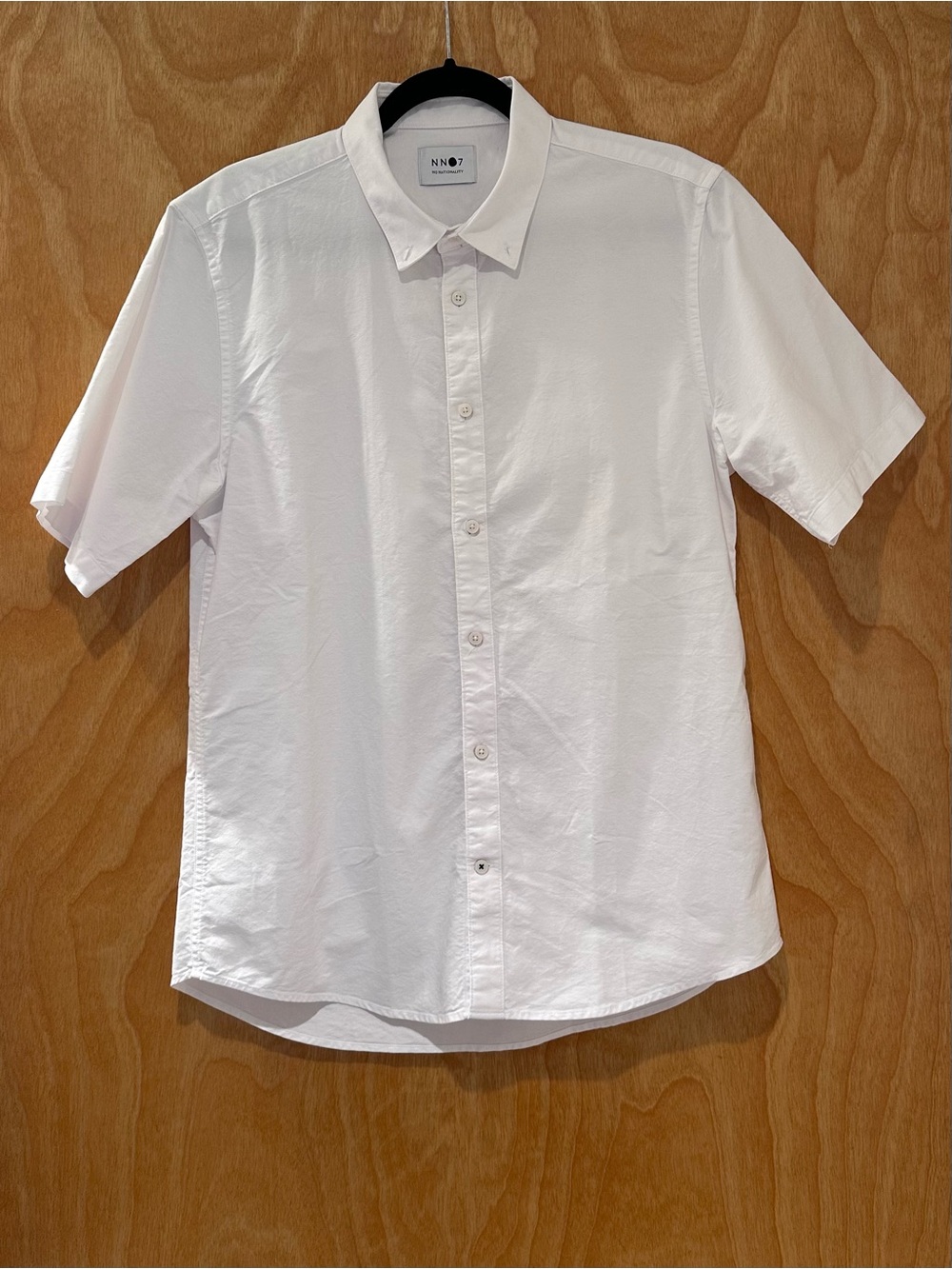 NWOT NN07 Short Sleeve Button-Down Shirt in White